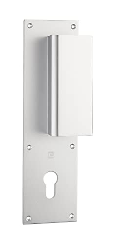 Poignée palière aluminium type Bastille 70x250mm argent clé I - HERACLES - I-231103CLEI