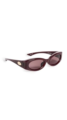 Le Specs. Women's Glaciem Sunglasses, Burgundy, One Size