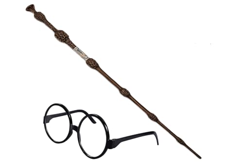 Image of HP Magic Wand for Kids Cosplay - New Designed Magical Wand with Music Box for Potterheads - Birthday Christmas Combo (Dumbledore with Sunglass)