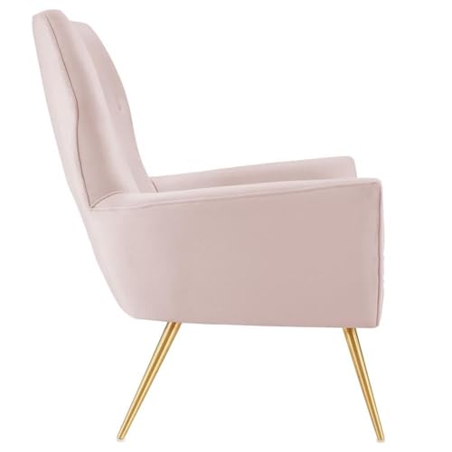 Sillón Retro Glam Terciopelo Rosa miniatura 6