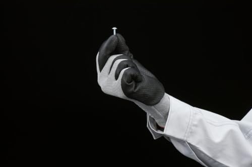 SHOWA XC810 Nitrile Palm Coated Ultra-Light A4 Cut Resistant Safety Glove with Level D/A4 Liner, 18-Gauge, Large (12 Pair)