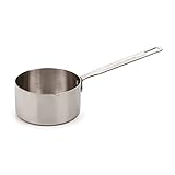 RSVP International Endurance Stainless Steel Measuring Pan Scoop, 2 Cups | Dry or Liquid | Baking or Cooking | Perfect for Feeding Pets, Cat Dog Food, Bird Seed, etc. | Dishwasher Safe