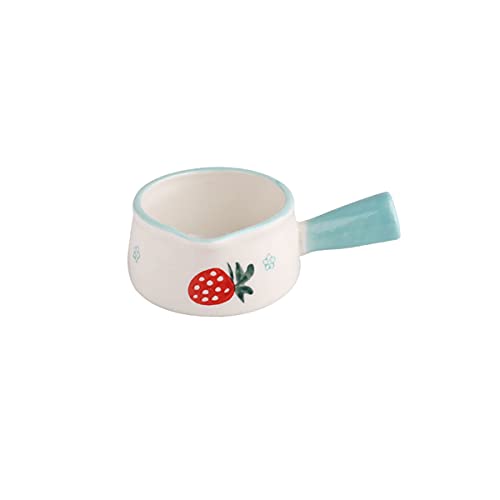 DSFHKUYB Tazones de Sopa de Cebolla Francesa, tazón de Sopa con diseño en Relieve de Piedra degradada de cerámica con un Solo Mango para Sopa, estofado de Carne, Chile, Avena,B,S Cover