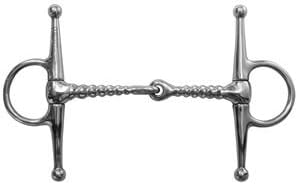 Dover Saddlery Corkscrew Full Cheek Snaffle Bit
