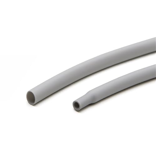 Cubierta de contracción térmica, Tubo Termocontraíble de Silicona 1M 1.7:1 Protector de Cable Gris 0.8-20mm(1mm)