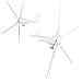 1600W Wind Turbine Generator, 5 Blade, 48V, Nylon Fiber, Low Speed Starting, for Home Marine Industrial Energy Equipment