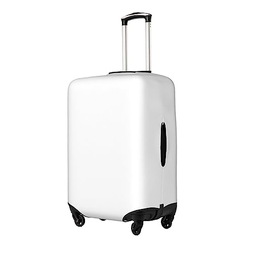 White Luggage Cover Washable Elasticated Luggage Covers for Suitcase tsa Approved Stylish Dust and Scratch Resistant Luggage Case Protector for Kids and Adults2