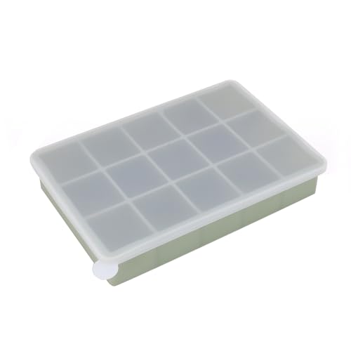 Bandeja de Silicona para Cubos de Hielo con Tapa 15 Cubos miniatura 1