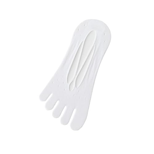 3 Pairs - Camisole Five-Finger Summer Thin Split-Toe Shallow-Mouth Women's Socks - White - one Size fits All