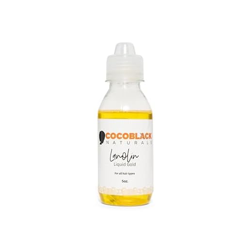 CocoBlack Naturals Lanolin Moisturizer Ghana for Coily Kinky Hair, 4.8 fl oz