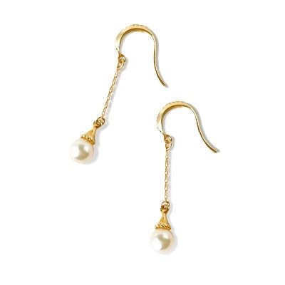 K18YGアコヤ真珠ピアス