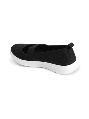 Image of Carlton London Women Mesh Flyknit Slip-On Lightweight Shoes