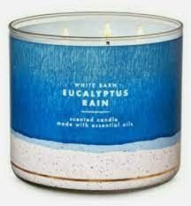 Bath & Body Works 3-Wick Candle 14.5oz Eucalyptus Rain