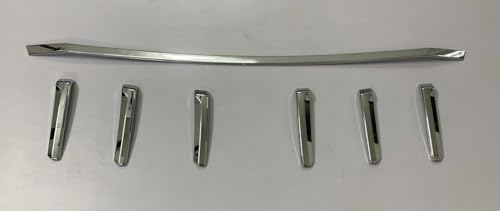 CARMART Imported Grill ring + Bonnet Chrome Patti compatible for Scorpio N set of 7