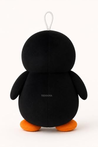Image of Teddora Baby Penguin Soft Toy for Girls Boys Kids, Black, Animal Plush Stuffed Teddy Gift Birthday, 18 cm