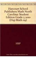 Hardcover Harcourt School Publishers Math: Student Edition Grade 5 2010 Book