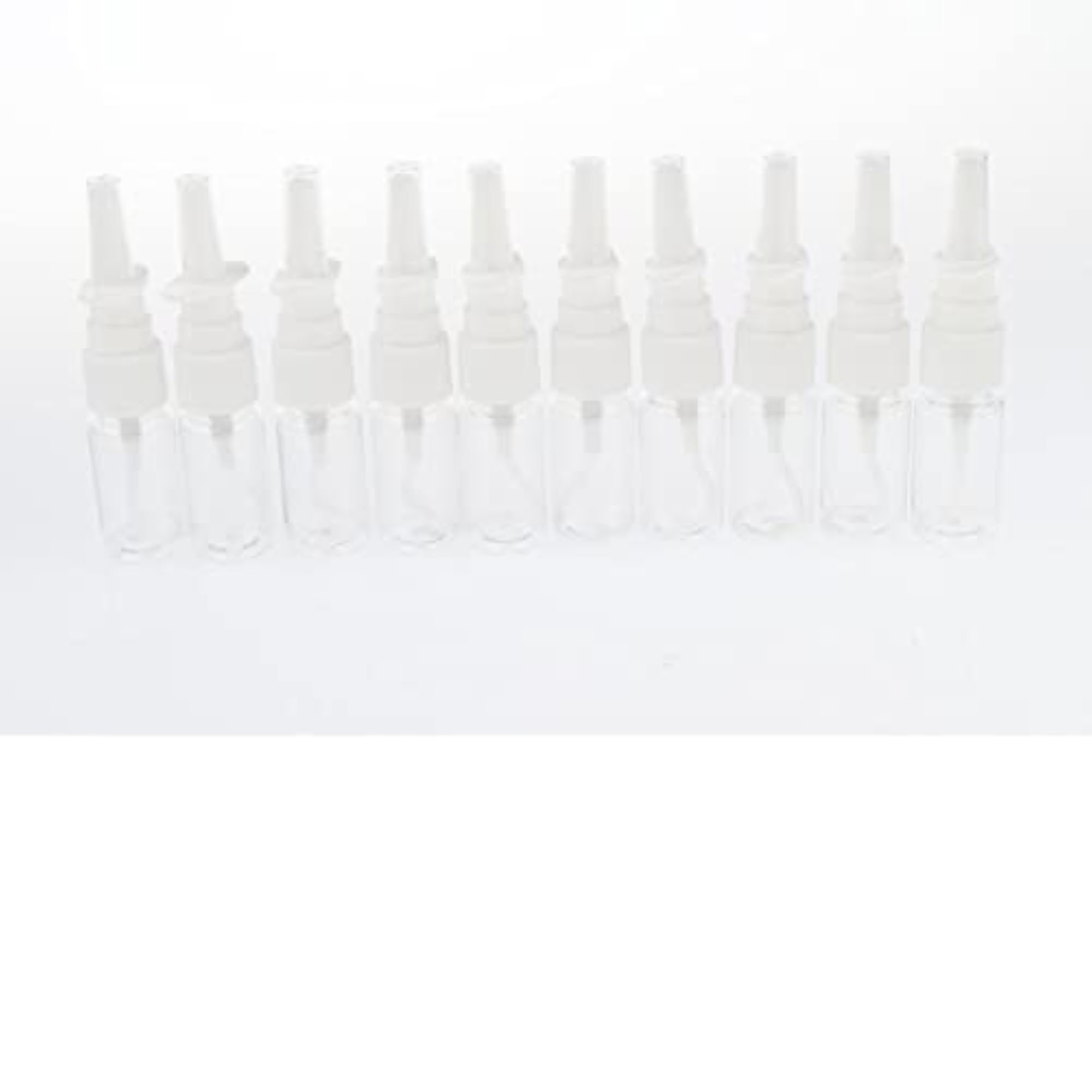 20 Pieces Empty Refillable Nasal Spray Bottles 10ml for Travel