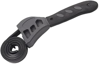 NA 50 cm Rubber Strap Wrench Adjustable Oil Filter Wrench Pipe Wrench Plumbing Wrench Grip Wrench Heavy Duty Strap Wrench Tool Universal Oil Filter Spanner Removal Tool for Mechanics Plumbers