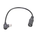Ksikdeg Rechtwinkliges USB C auf 5,5 x 2,1 mm Netzkabel, 9 V, 12 V, 15 V...