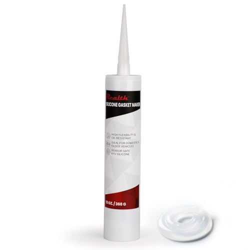 Image of RTV Silicone Gasket Maker Clear, High Temperature Gasket Sealer 13 Oz. | High Strength Flange Sealing for Automotive Motorbike Machine Equipment Repairing