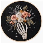 Image of TINDTOP Halloween Embroidery Kit for Adult, Embroidery DIY Starter Kit