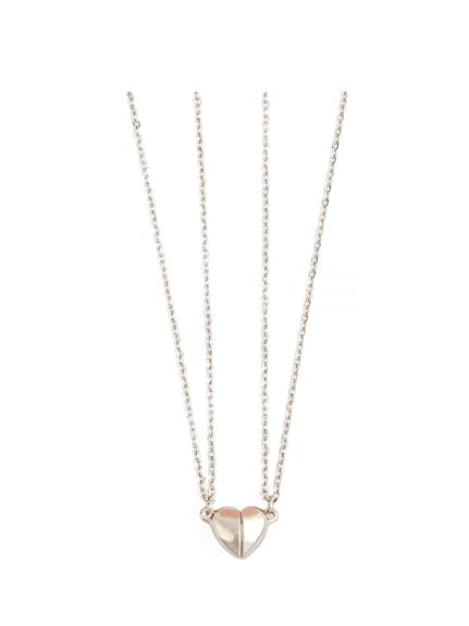 BEAUTIVIA 2 Pcs Matching Magnetic Couples Pendant Necklace For Men and Women Stainless Steel Couples and Best Friends Magnetic Half Heart Necklaces Set (B09ZRVCMR3) Amazon Price History, Amazon Price Tracker