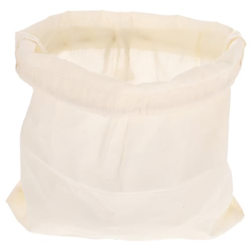 HYTROVE Bolsa Coladora de Algodón Orgánico para Leche de Frutos Secos Filtro de Malla Fina y Diseño Multifuncional para Colar Líquidos y Jugos
