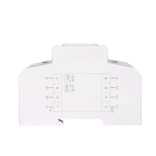 Wattmètre électronique triphasé 380V rail din RS485 - 4