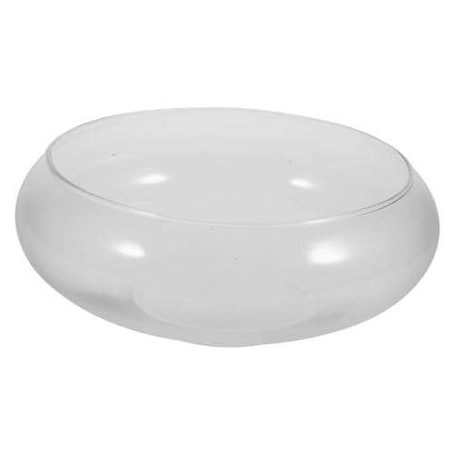 GANAZONO Pecera De Cristal 25cm Pecera Transparente Pecera Acuario Transparente Maceta Hidropónica para Sala De Estar Hogar Oficina Decoración De Mesa