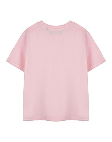 Disney Lilo & Stitch Girls Pink Short Sleeved T-Shirt | Angel Graphic Tee for Kids | Cute Stitch Character Top3