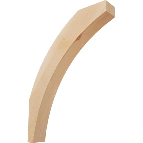 Ekena Millwork BRC04X20X26THR00SDF 3 1/2"W x 20"D x 26"H Thorton Smooth Knee Brace, Douglas Fir
