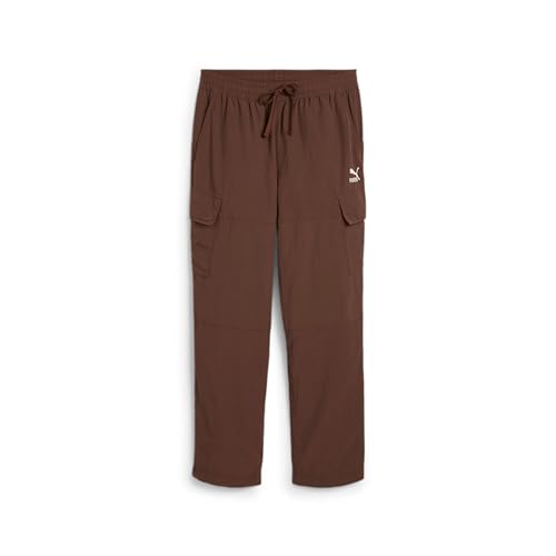 Puma Men's Classics Woven Cargo Pants, Espresso Brown, Large