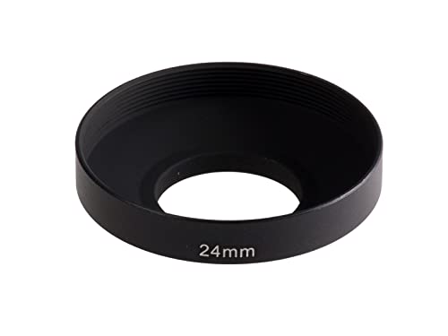Amazon | 【八仙堂】 広角レンズ用フード ねじ込み式 黒色 (24mm, 黒色