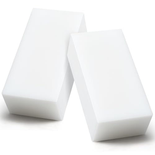 Image of Colingmill 2 Pcs Hdpe Plastic Block 2 inch x 3 inch x 6 inch, Polyethylene Solid Plastic Block for Machining, Home Floor Improvement, Prototyping, DIY Projects, Engineering (White)