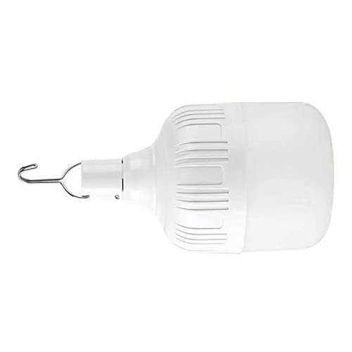 Aramox Bombilla LED de Emergencia Linterna LED Bombilla Recargable con Cable de Carga para Terraza Exterior Jardín Porche Barbacoa Fiesta de Cumpleaños Camping