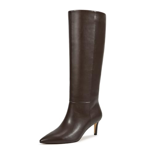 Image of wetkiss Knee High Boots - Pointed Toe & Kitten Heel & Side Full Zipper