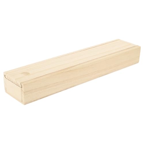 ELAYARD Caja de Almacenamiento de Joyas de Madera Retro, Joyero Compacto 23x5x3 Cm, Organizador para Anillos y Collares, Caja Deslizante Multifuncional para Hogar y Obsequio