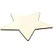 Juvale Wooden Stars for Crafts - 24-Pack, 3.9In x 3.9In x 0.1In, Unfinished Poplar Wood - DIY Ornaments & Decorations - Wooden Star Shapes & Unfinished Wood Cutouts