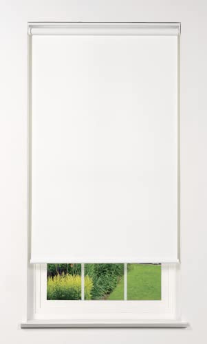 Linen Avenue Cordless 1% Solar Screen Standard Roller Shade, White 72 W X 66 H #TOP4
