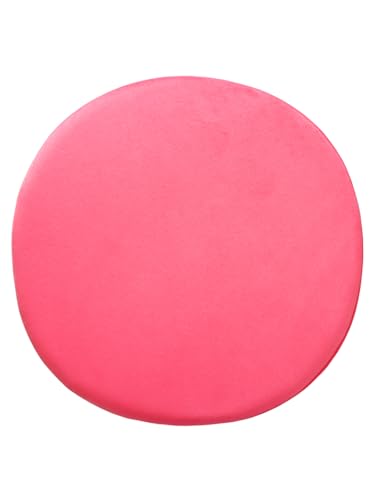 Image of Pouffes Sitting Stool for Living Room, Puffy Wooden Ottoman | Round Pouffe for Living Room & Bedroom | Pouf for Office & Home Decoration & Modern Seating Stool (Cmbo-BabyPink)