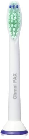 OhmniPax Premium Replacement Toothbrush Heads for Philips Sonicare ProResults fit Essence+, Plaque Control, Gum Health, DiamondClean, FlexCare, HealthyWhite and EasyClean (5-Pack)