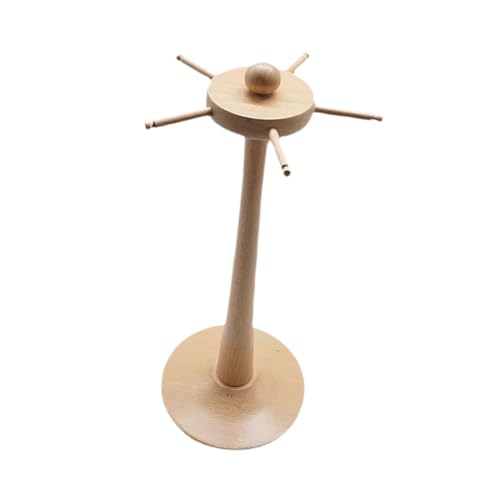 DYNWAVE Chime Stand Gong Stand Stable Base Multipurpose Wood Display Rack Chime Holder for Desktop Exhibition Bedroom Meditation