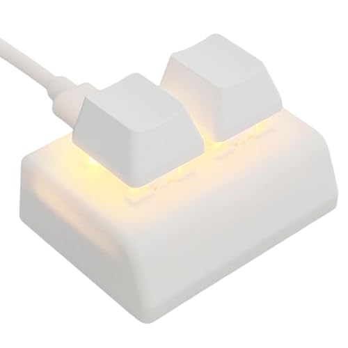 Tastiera programmabile - tastiera macro meccanica a 2 tasti da gioco hot-swap piccola cablata per di scelta rapida Cut Pause usb