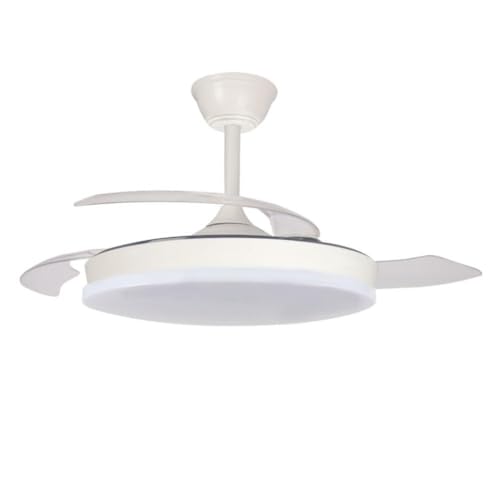AKUNADECOR Ventilador de techo Bergantín S Blanco con luz LED 3 tonos y motor DC de bajo consumo