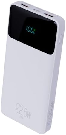 Power Bank 10200mAH, Bateria Portátil Universal, Carga Rápida, Display Indicador, Entradas...