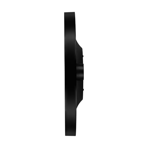 Image of Titan Earth Flare Wall Clock with Black Finish, 3D Raised Indices, Silent Sweep, Model W0093PA02 | 32 cm x 32 cm x 2.7 cm