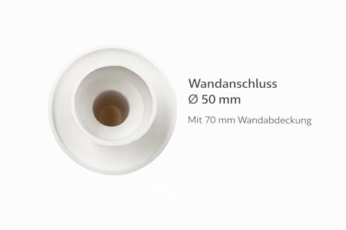 Siphon Kunststoff mit Waschmaschinen o. Geschirrspüler Anschluss Abflussrohr