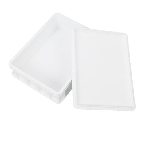 SOLUSTRE Pizza Dough Proofing Box with Lid Stackable Container for Efficient Dough Storage Proofing Tray for Home and Commercial Use