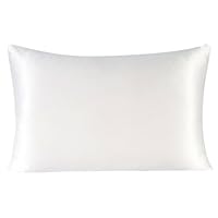 Amazon｜Zimasilk 100%ピュアシルク枕カバー1枚 髪と肌の健康に 両面19