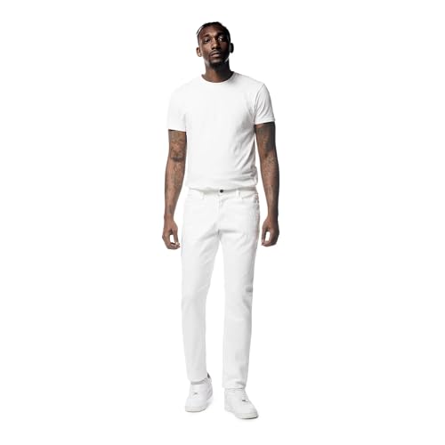 Smoke Rise Men Plain F23 Slim Jeans (White)4